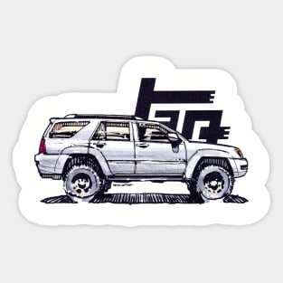 4th Gen 4Runner TRD - Silver Sticker